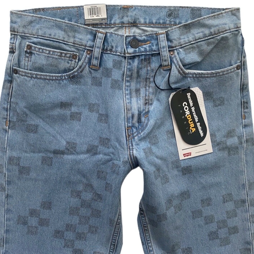 Levi's 31 x 32 Nwt 511 Slim Fit Cordura Bauer Check Skate Jeans 955810065 Levis